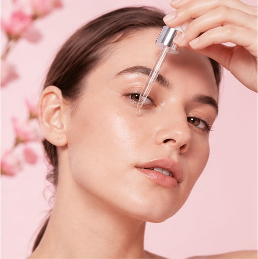 Application du Sérum Microspicule Lumivae sur le visage