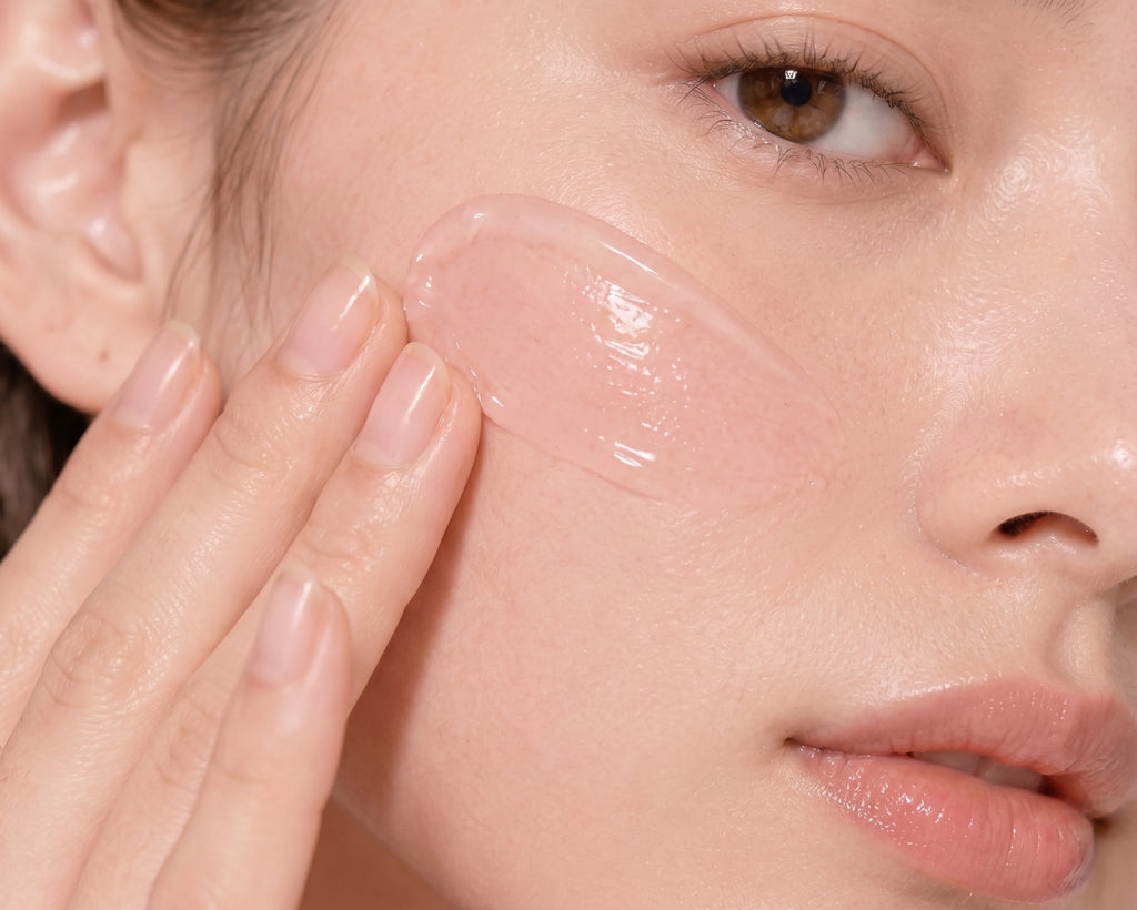 Application du masque peel-off Lumivae sur le visage